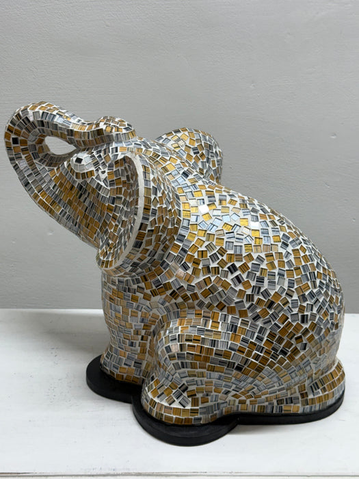 Large Mosaic Elephant Lamp