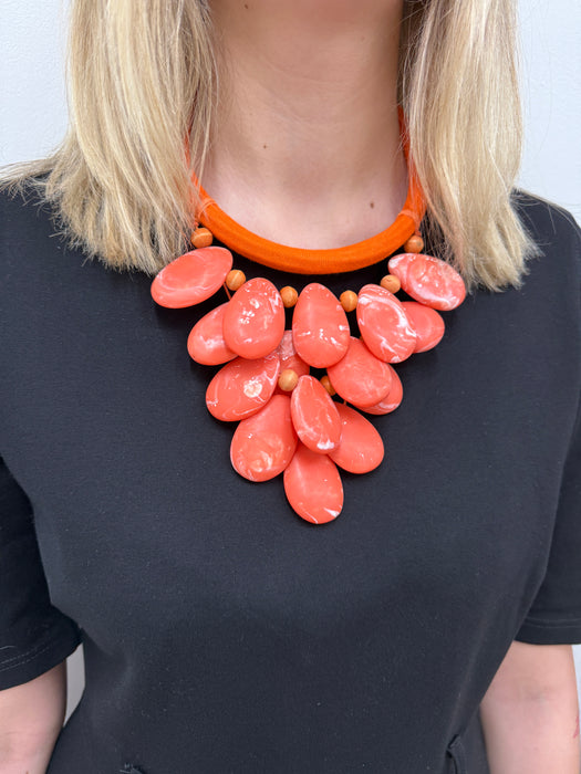 Adeia Necklace - Orange ~ ALL JEWELLERY 3 FOR 2