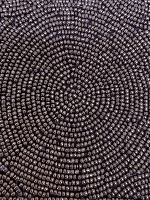 Kendra Beaded Clutch - Silver