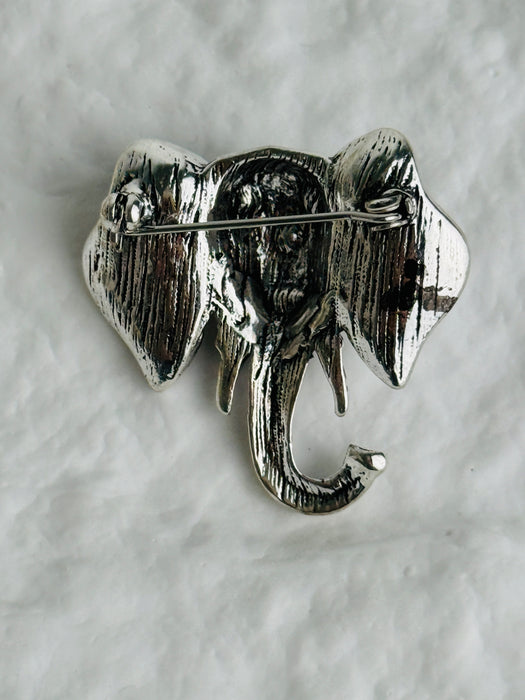 Elephant Head Brooch
