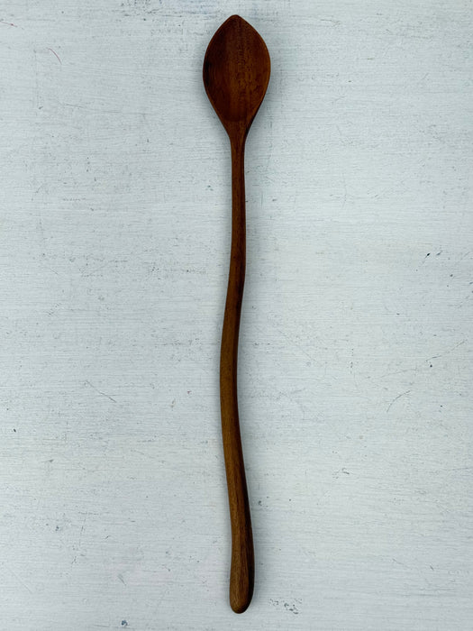Teak Wood Cocktail Spoon - Leaf