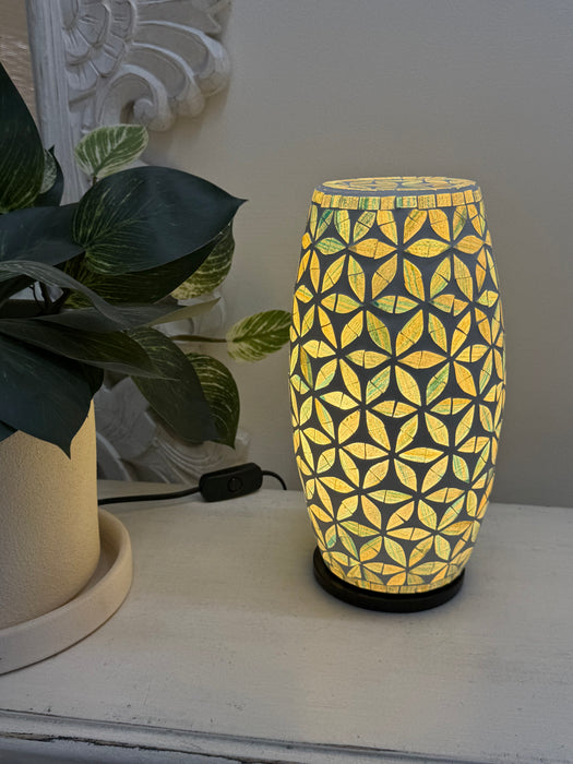 Mosaic Flower Lamp -  Turquoise