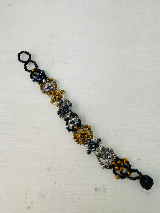 Noor Bracelet - Black & Silver ~ ALL JEWELLERY 3 FOR 2