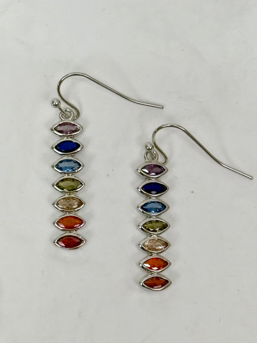 Rainbow Cascade Earrings
