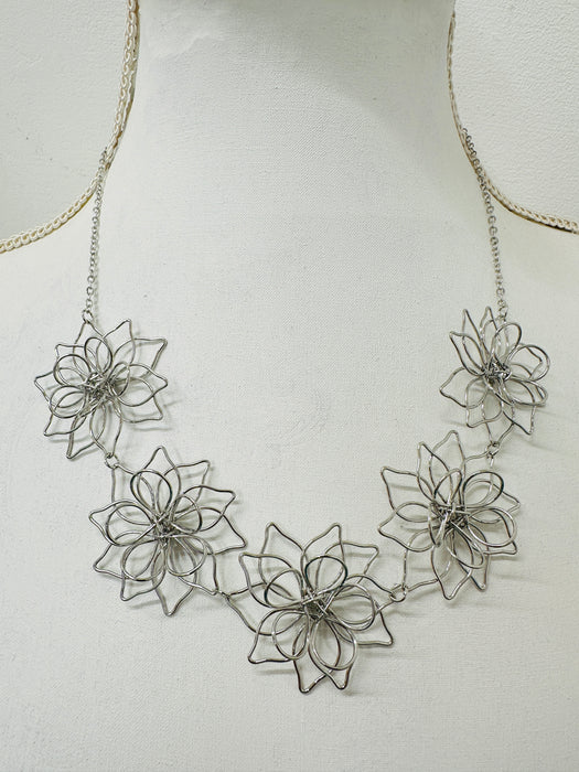 Anfisa Necklace - Silver ~ ALL JEWELLERY 3 FOR 2