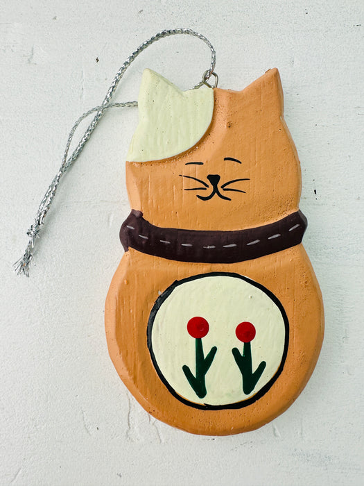 Hanging Christmas Decoration - Cat Brown