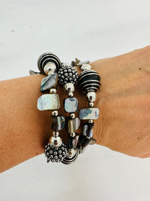 Mira Bracelet - Black ~ ALL JEWELLERY 3 FOR 2