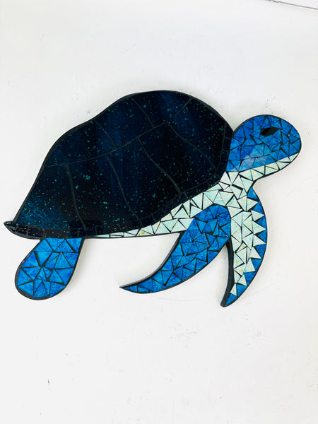 front view of mosaic turtle 