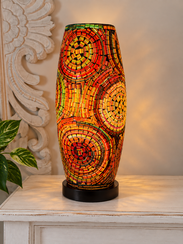 Mosaic Spiral Lamp - Bronze