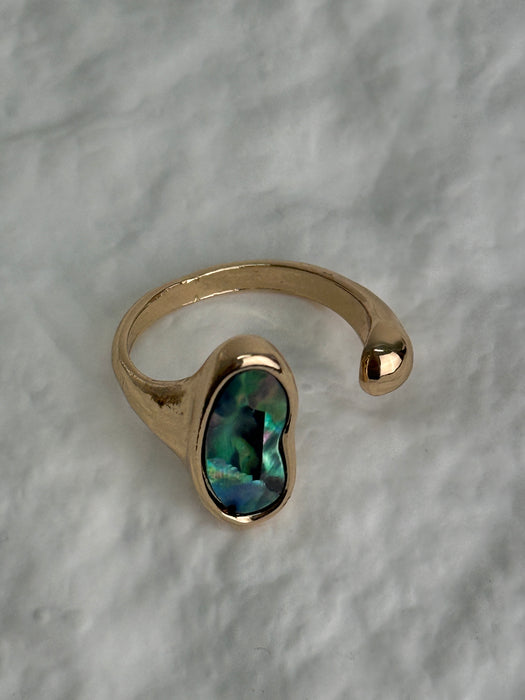 Gold Abalone Ring