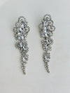 vintage style crystal stone drop earrings