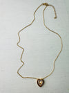 flat-lay of necklace