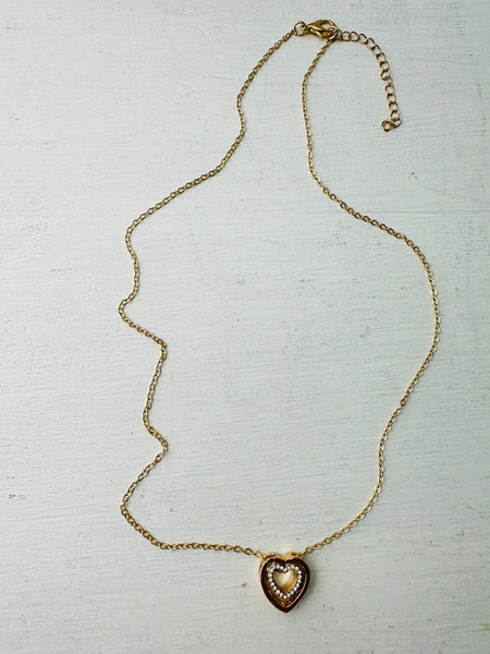 flat-lay of necklace