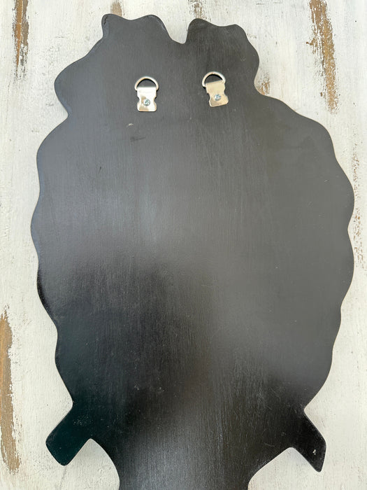 back view of frida kahlo portrait mosaic wall art on mdf base