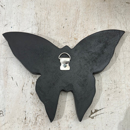 aerial base view of mosaic butterfly.