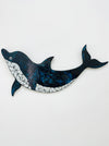 Glass mosaic dolphin wall art on mdf base