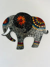 front view of mosaic elephant