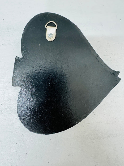 back view of mosaic angel fish wall art