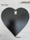 back view of mosaic heart with hook attached