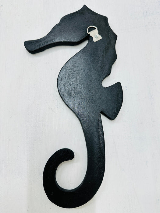 back view of mosaic seahorse wall art