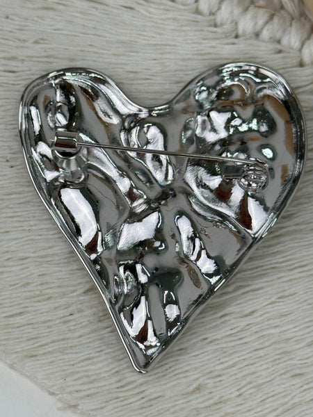 back of silver brooch 