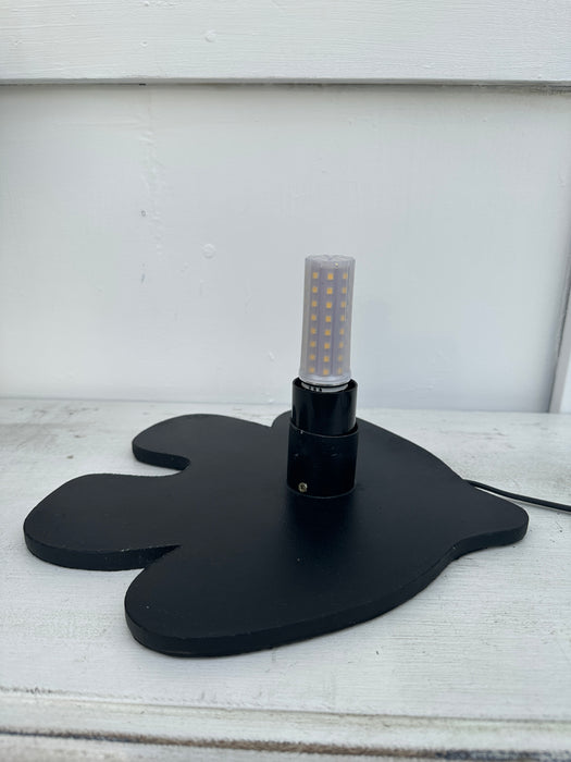 Mosaic Buldog Lamp - Black Gold