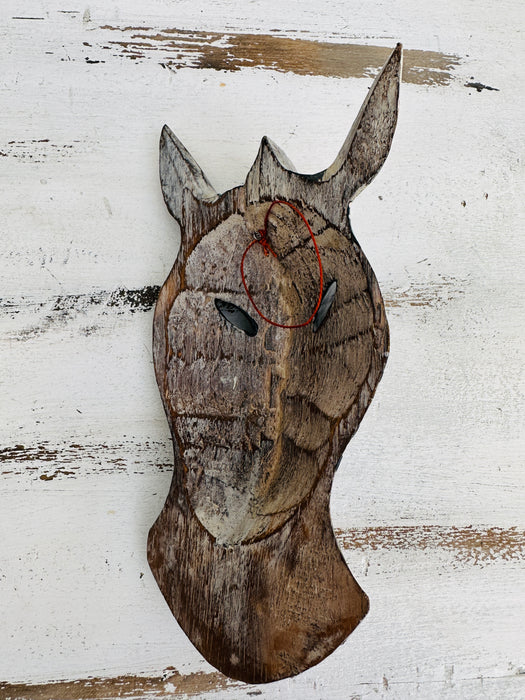 aerial base view of zebra wood mask