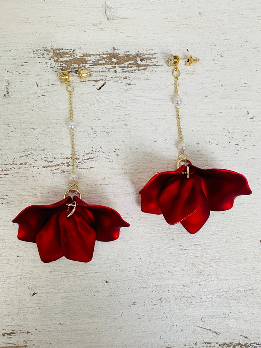 Pomona Earrings- Red ~ ALL JEWELLERY 3 FOR 2
