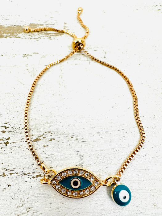 Evil Eye Bracelet - Turquoise ~ ALL JEWELLERY 3 FOR 2