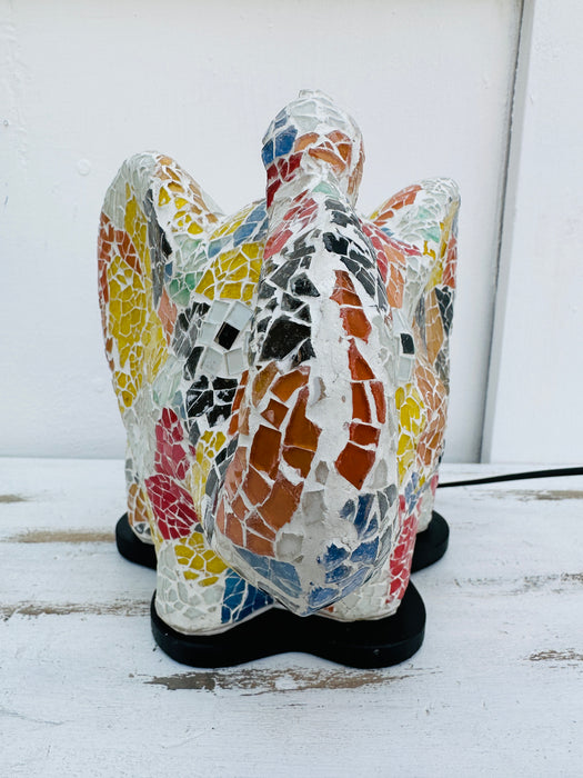 Mosaic Elephant Lamp - Multi