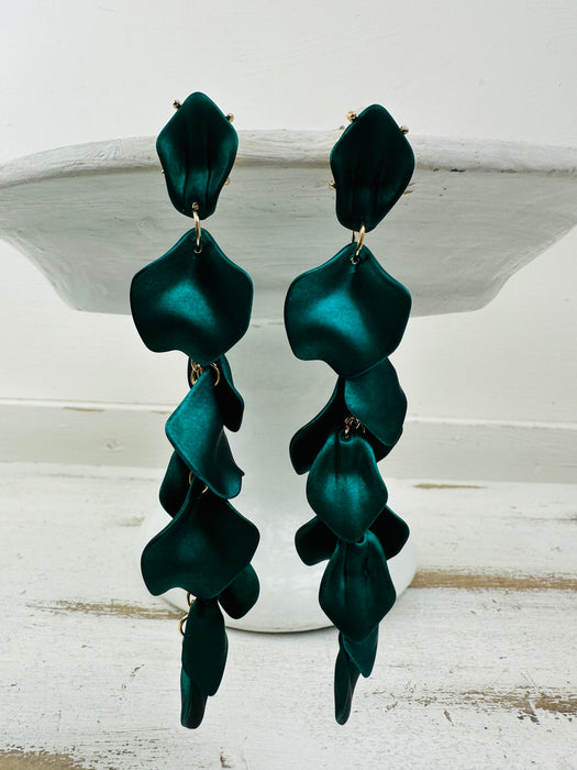 Feronia Earrings - Green ~ ALL JEWELLERY 3 FOR 2