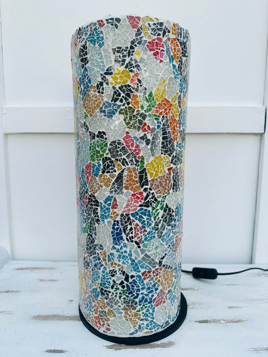 Mosaic Cylinder Lamp Medium - Multi