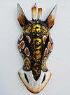 front view of giraffe mask 
