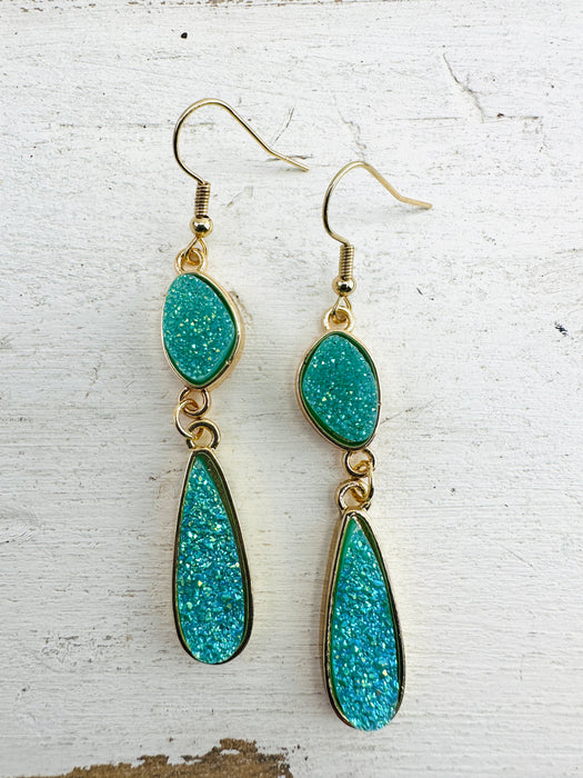 Lyrna Earrings - Turquoise ~ ALL JEWELLERY 3 FOR 2
