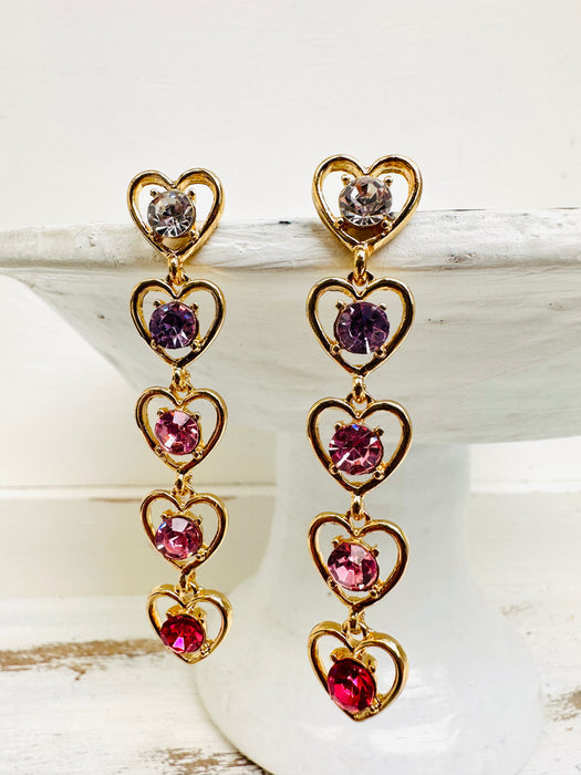Anne Heart Diamond Earrings ~ ALL JEWELLERY 3 FOR 2