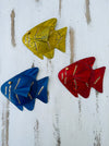 aerial view of set of 3 assorted rainbow fish