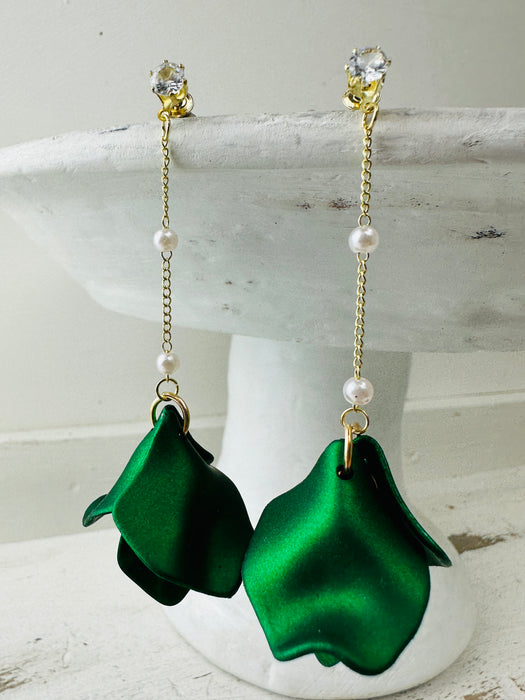 Pomona Earrings- Green ~ ALL JEWELLERY 3 FOR 2