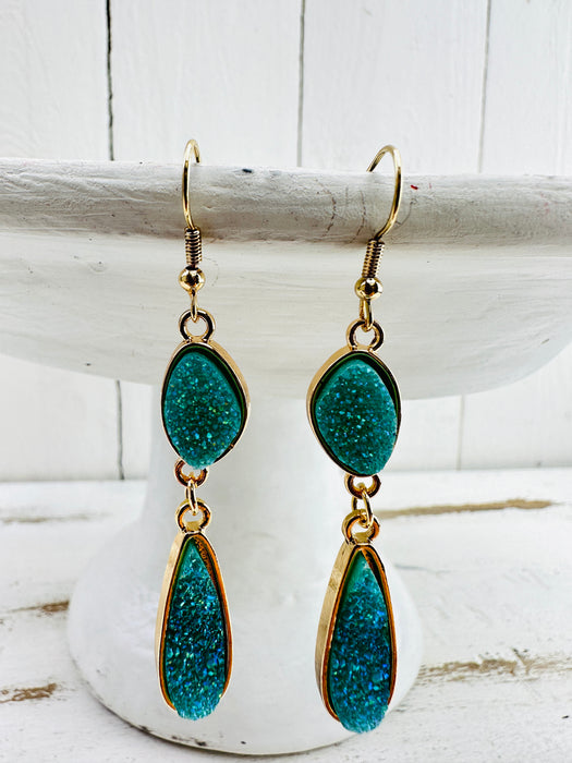 Lyrna Earrings - Turquoise ~ ALL JEWELLERY 3 FOR 2