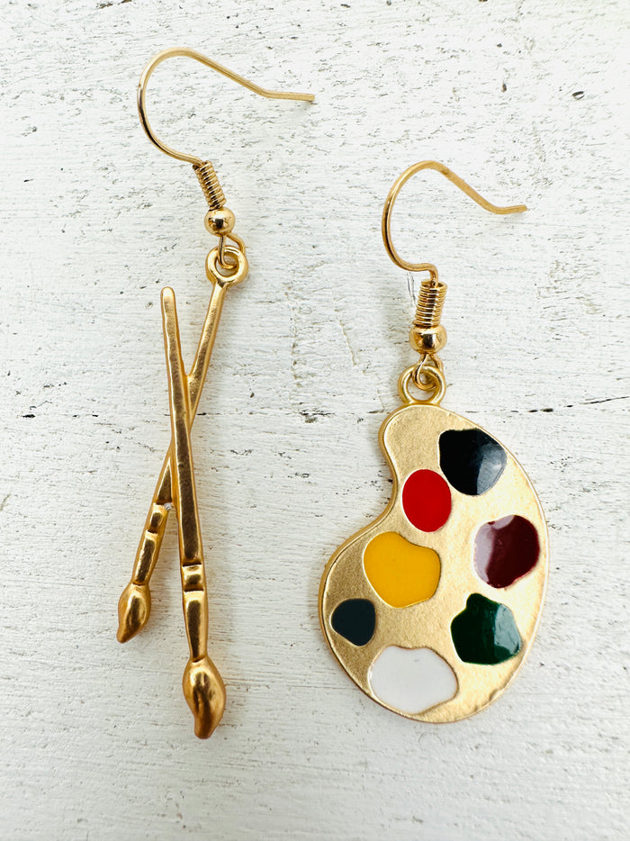 Gold Earrings - Plain, Stones & Floral