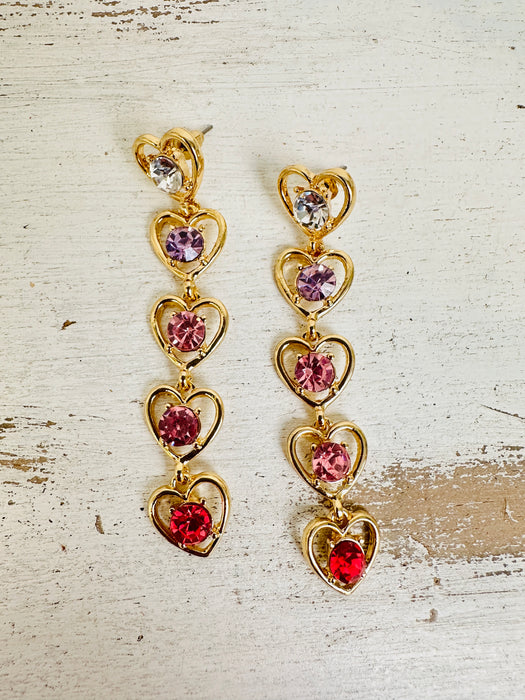 Anne Heart Diamond Earrings ~ ALL JEWELLERY 3 FOR 2