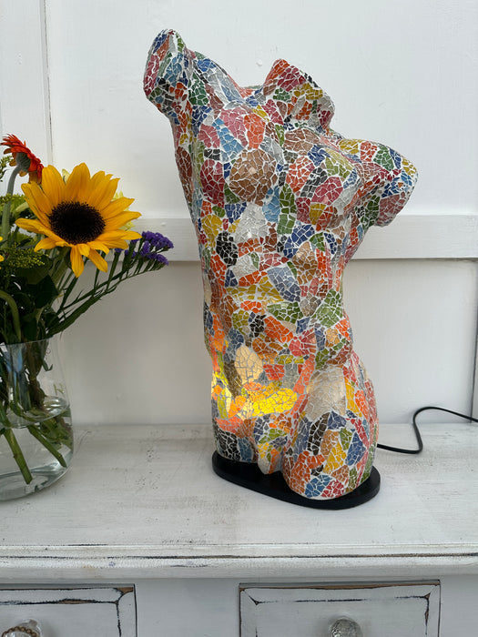 Mosaic Man Body Lamp - Multi