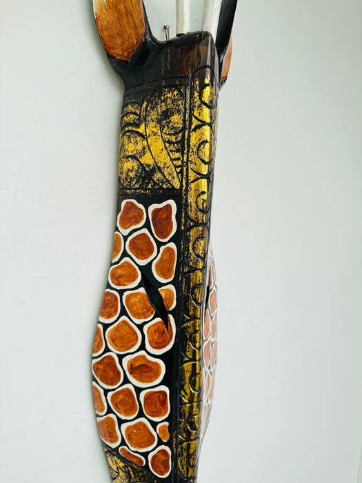 Wood Mask - Giraffe Large