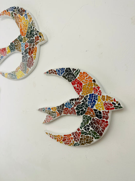Mosaic Flying Birds Set of 3