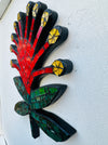 mosaic flower side view close up