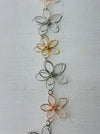 detail of flower link necklace