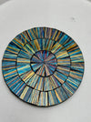 close up of mosaic coaster