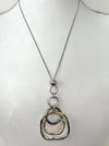 Necklace with a unique pendant on a white background