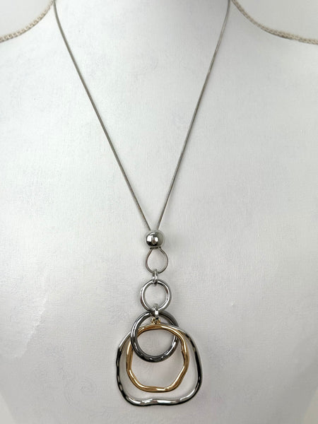 Necklace with a unique pendant on a white background