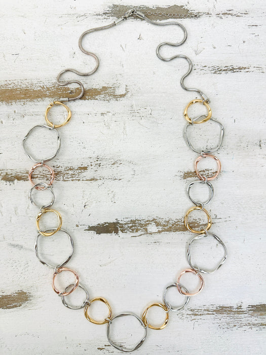 flat lay of necklace