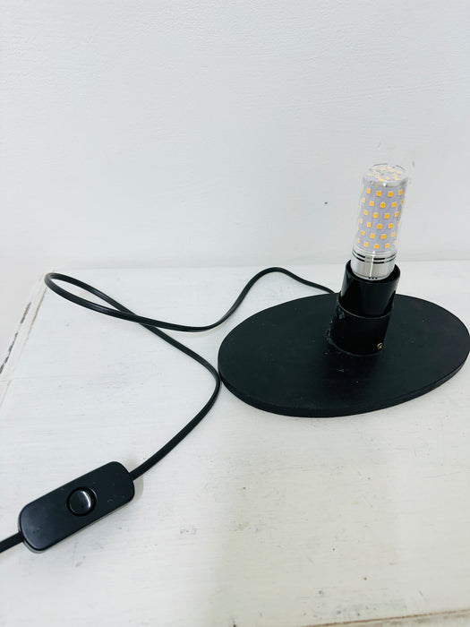 Base of Mosaic Donut Lamp Medium – Crackle Multi with UK plug, inline switch and 1.5m black cable
